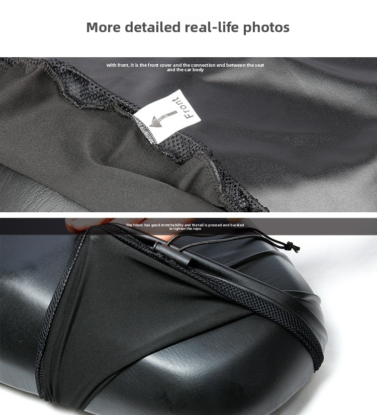 Electric Car Sun Proof And Waterproof, Battery Cover, Enlarged Elastic Leather, Can Store Motorcycle Rainproof Seat_autovado.com