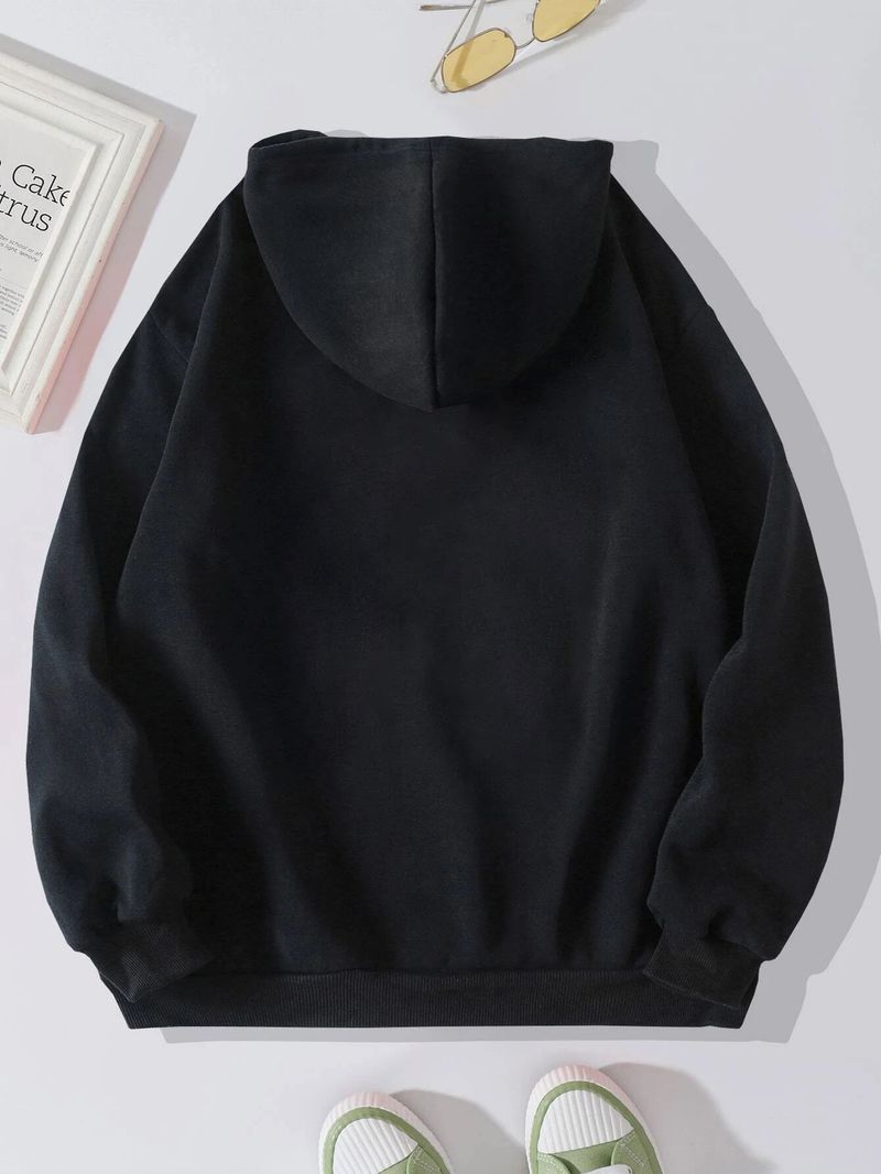 Women's Hoodie Long Sleeve Hoodies & Sweatshirts Printing Pocket Casual Flower Butterfly_autovado.com