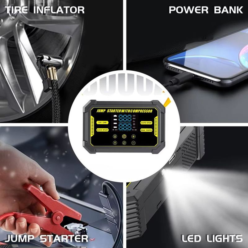 MAKITA 99800mAh With Battery Jump Starter Powerbank Car Jumper_autovado.com
