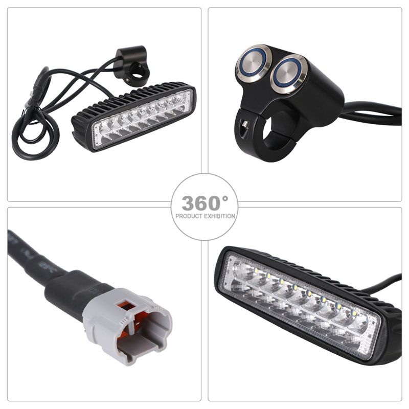 Aluminum Long Style Modified Headlight - High Brightness LED, Black Finish, 16x13x8mm, Compatible With Multiple Vehicle Models_autovado.com