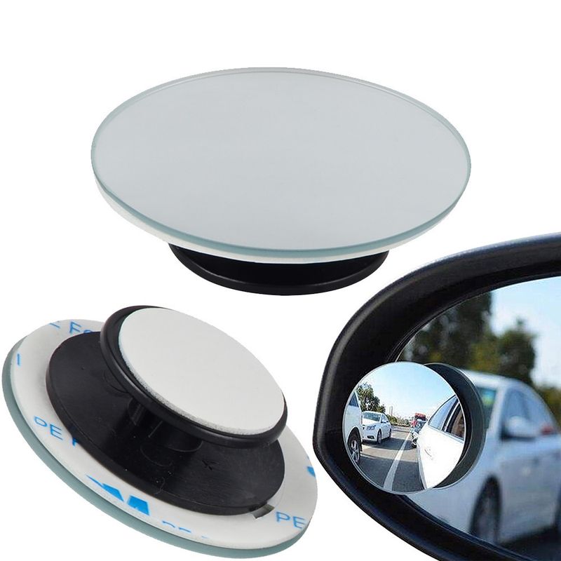 Car Rearview Small Round Reversing Aid Front And Rear Wheel Blind Spot 360 Degree Reflective Wide Angle Mirror_autovado.com