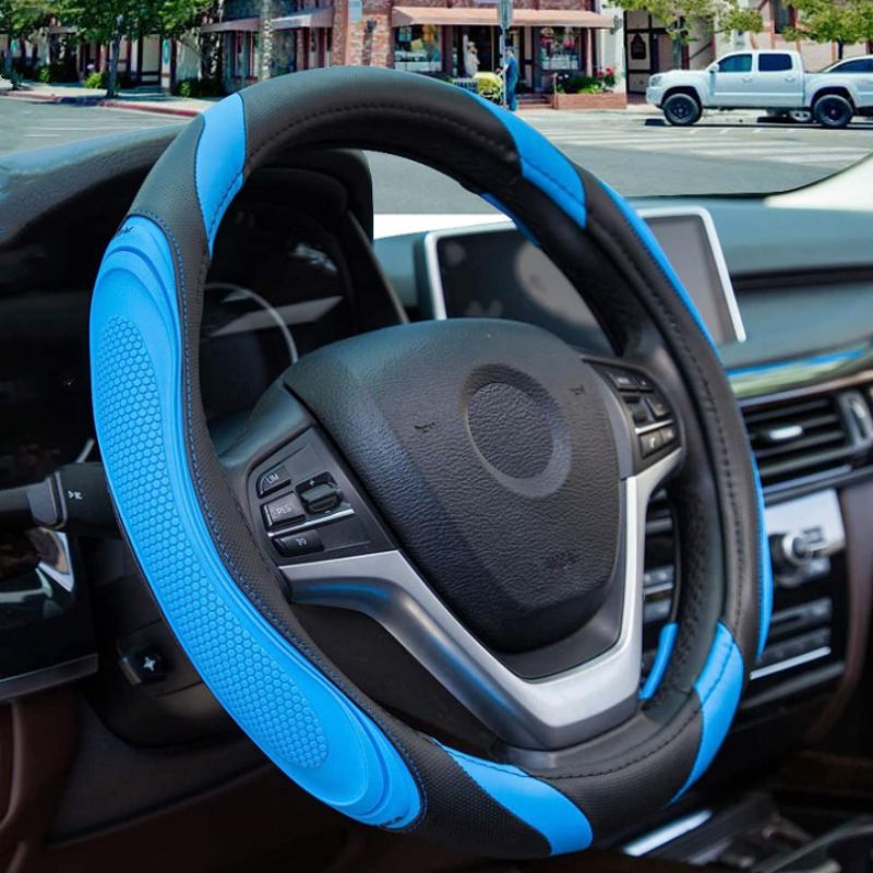 Fashionable Stitching Of Steering Wheel Available In All Seasons, Leather , Concave And Convex Massage, Car Handle_autovado.com