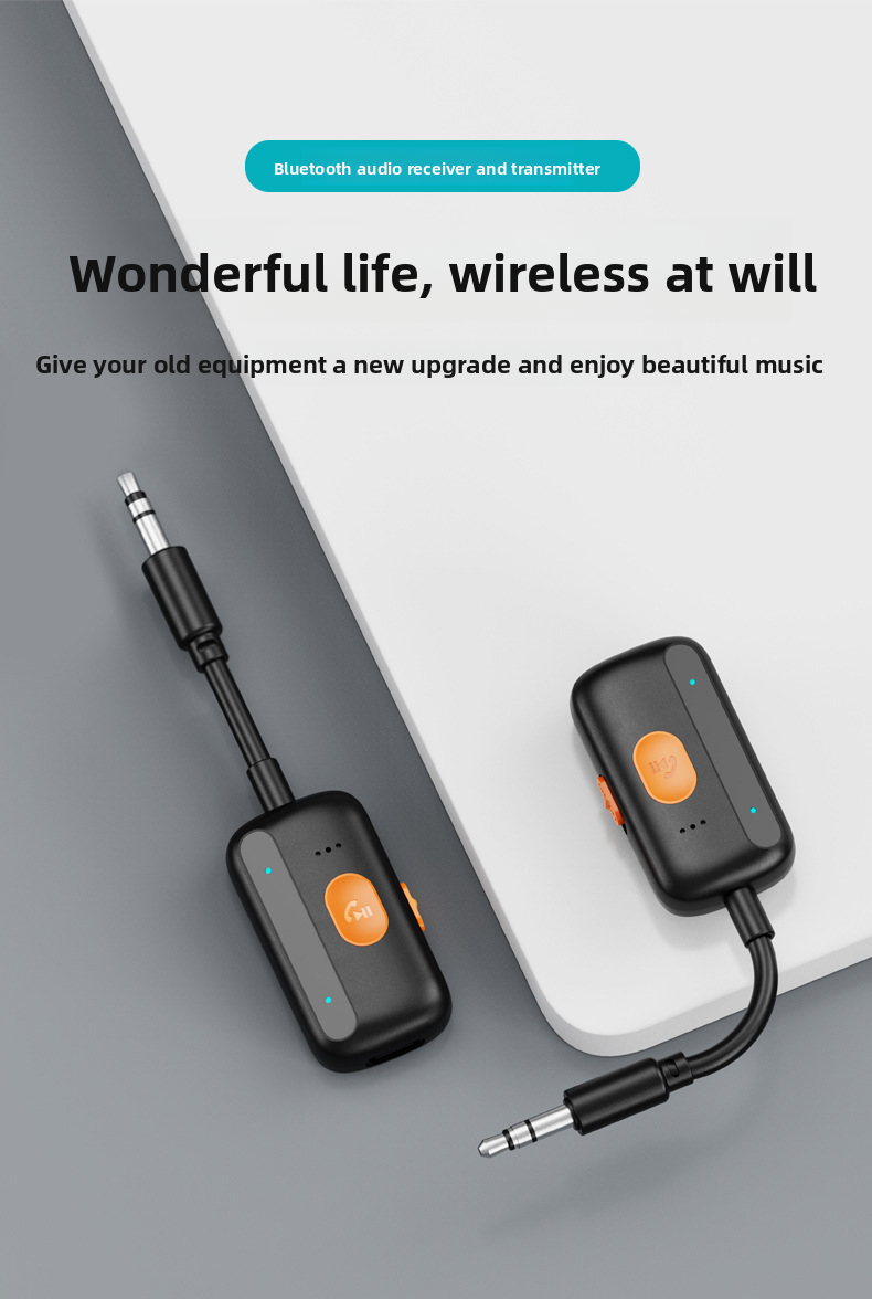 J55 AUX Car Two-in-One Audio Receiver Transmitter 5.4 Bluetooth Adapter_autovado.com