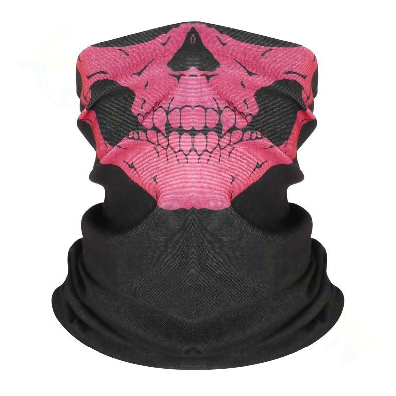 Magic Headscarf Men, Autumn And Winter Sun Protection, Outdoor Cycling Face For Women, Versatile Dustproof Ghost Skull_autovado.com
