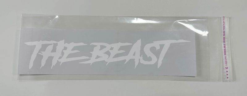 THE BEAST Beast Personalized Creative Trendy English Car Sticker Decoration_autovado.com