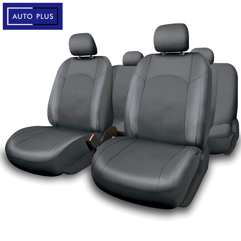Five seat car seat cover PU leather color line universal four seasons_autovado.com