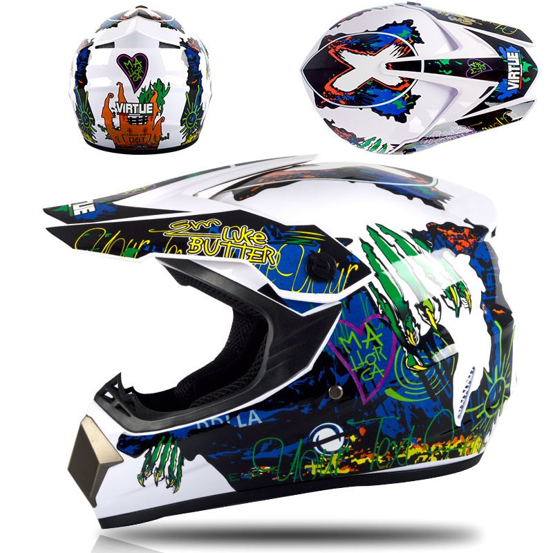 Electric beach Cross country helmet Mountain downhill cool full helmet kids teen kart helmet_autovado.com