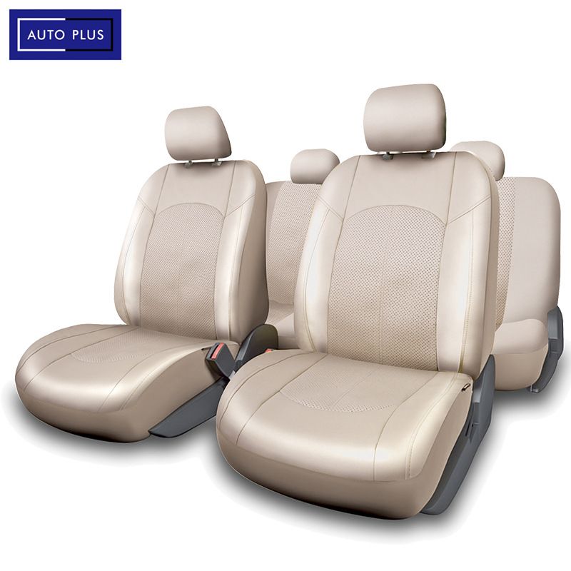 Five seat car seat cover PU leather color line universal four seasons_autovado.com