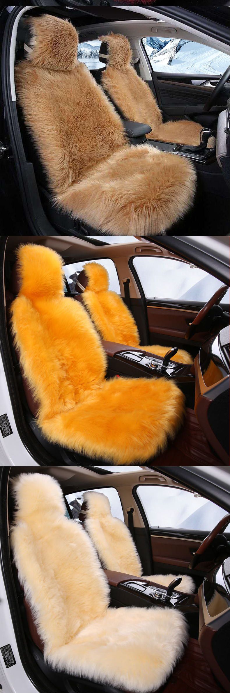 Plush Seat Cushion With Backrest Universal Seat Cushion Seat Cover_autovado.com