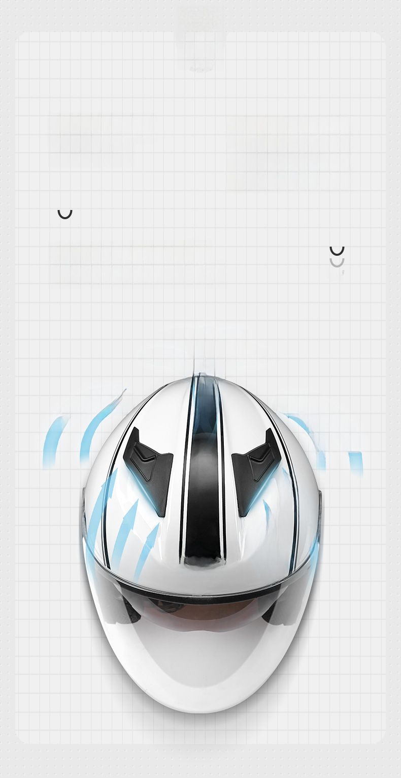 Scooter helmet Motorcycle helmet Men's and women's ventilated double mirror half helmet Motorcycle helmet Cycling helmet_autovado.com