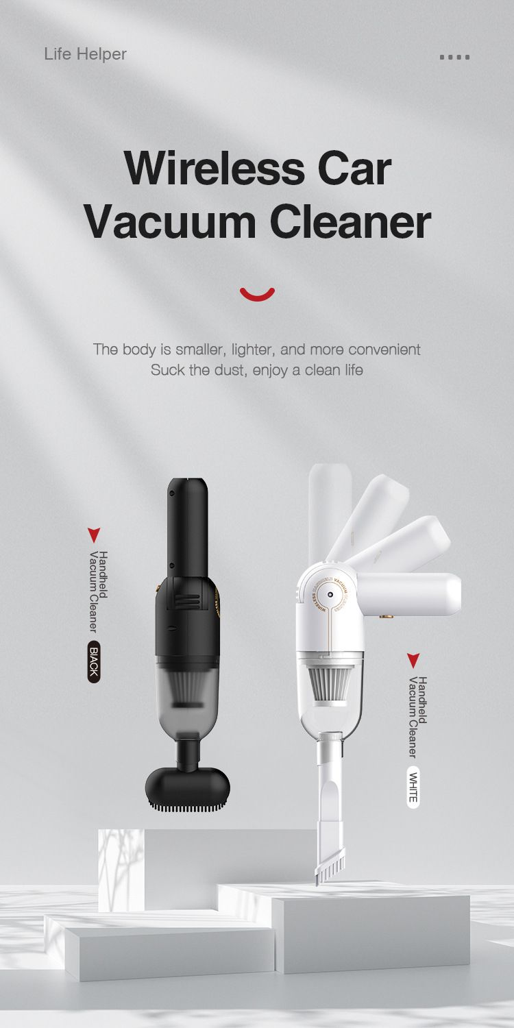 ACZT Portable Wireless Vacuum - Handheld High Power Dust Collector For Car & Home_autovado.com