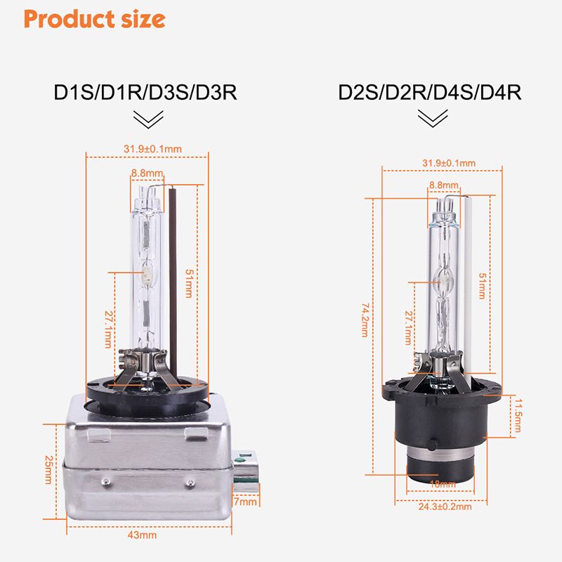 Automotive D1S D2S D3S D4S Xenon Lamp D5SD8S Iron Stand Bright HID Bulb_autovado.com