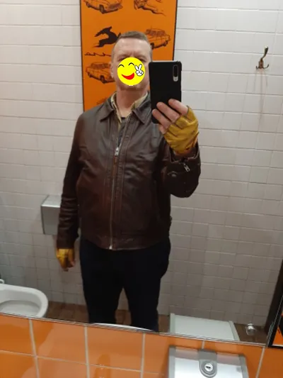 Men Genuine Leather Jacket Vintage Brown 100% Cowhide Coat Man Slim Fashion Biker Clothing Asian Size S6XL M697 Drop_autovado.com