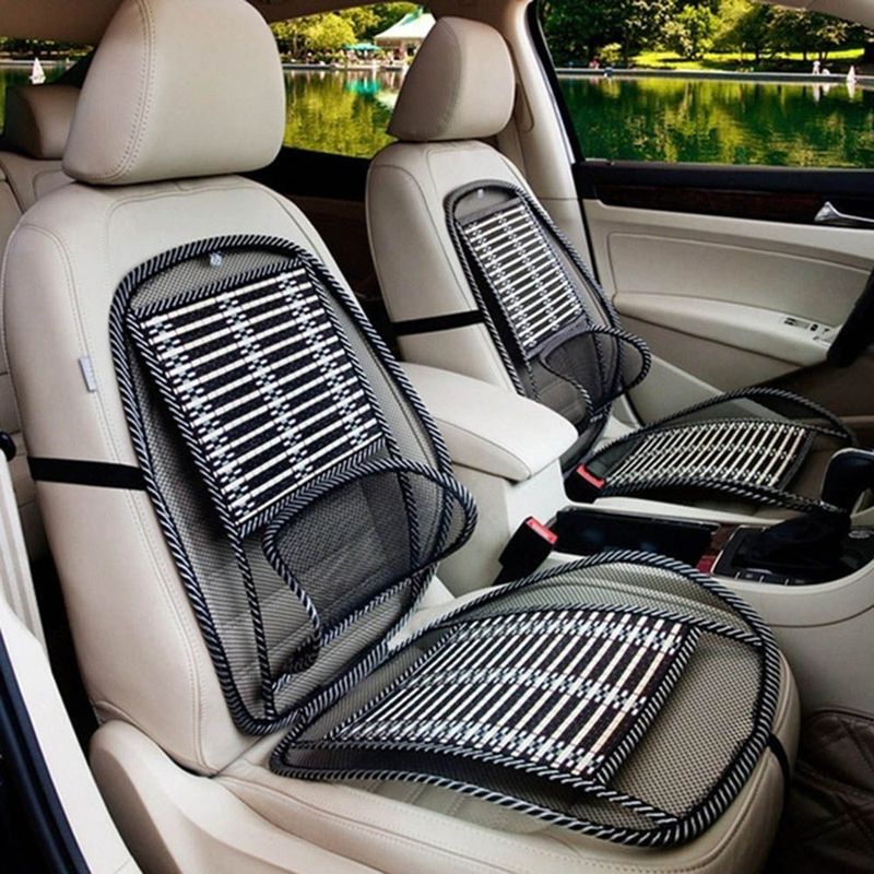 Ventilation Breathable Interior Accessories Chair Massage Lumbar Car Seat Cooling Support Waist Cushion Auto Back Pad_autovado.com