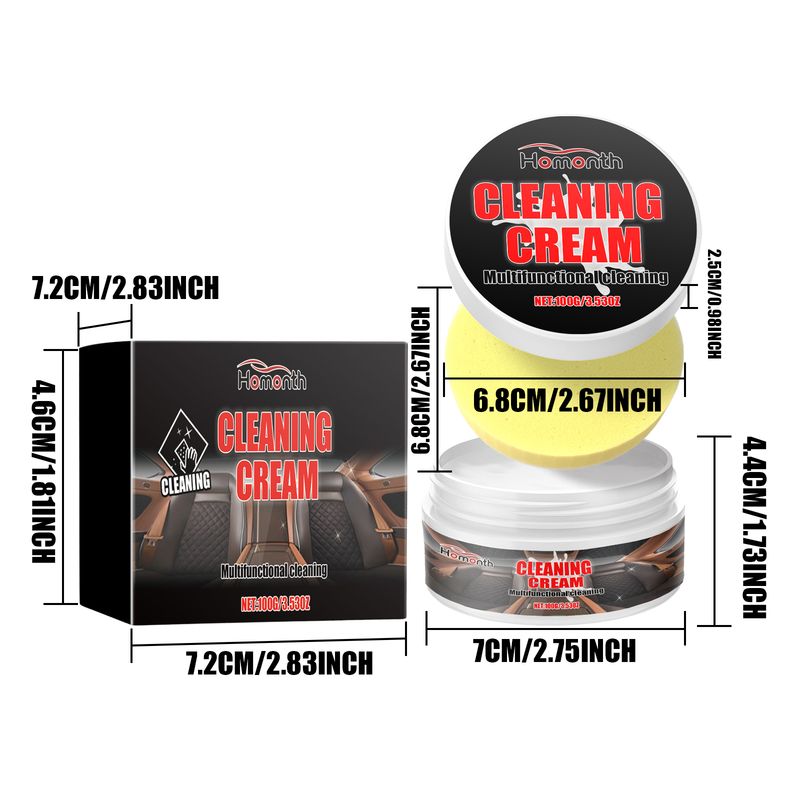 Homonth Cleaning Cream, Sofa Seat Polishing Complementary Color Brightening Scratch Care Repair Cream_autovado.com