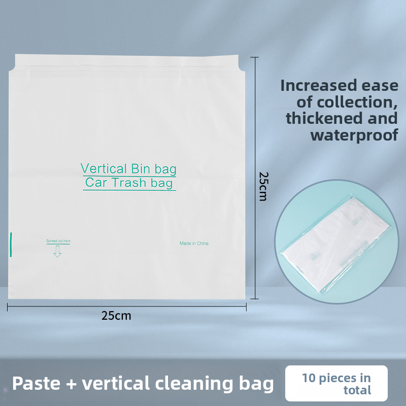 Adhesive Mini Stand Small Desktop Trash Disposable Car Vomit Bags_autovado.com