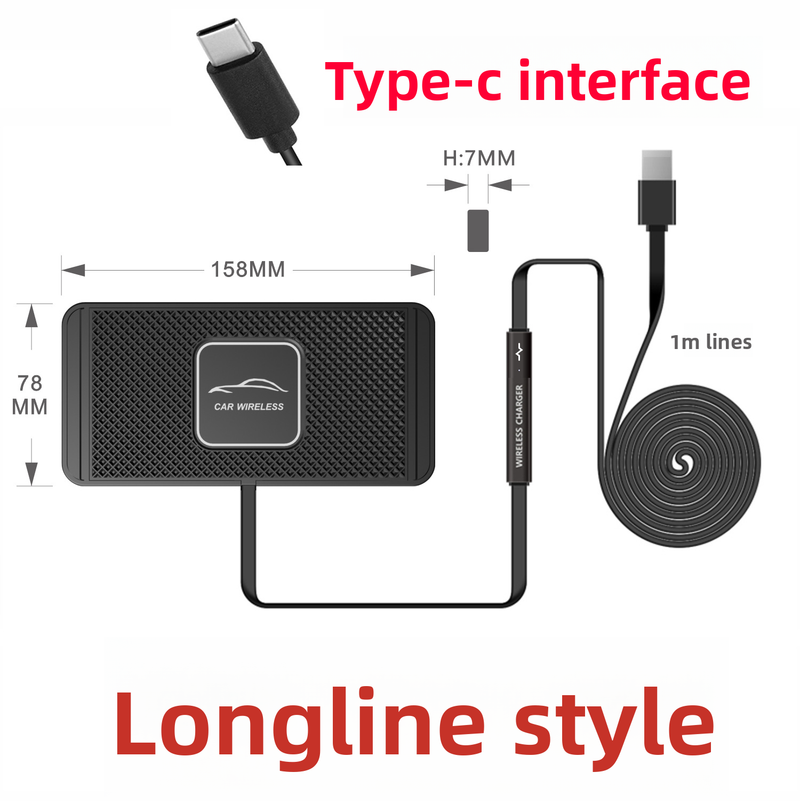 Car Anti-Slip Mat Wireless Charger Modified Storage Compartment Suitable For Mercedes-Benz BMW Audi Honda Volkswagen_autovado.com