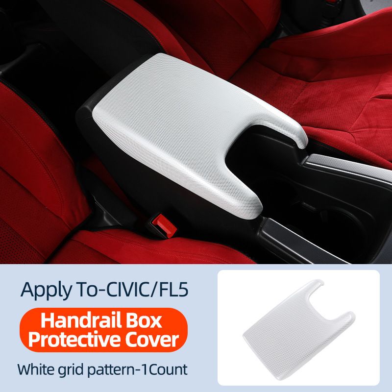 New Model Handbrake Eleventh Generation Civic Armrest Box Panel Carbon Fiber Central Decoration Center Console Gear_autovado.com