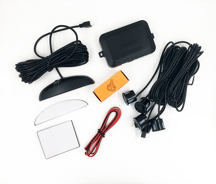 4-Sensor LED Crescent Parking Radar System With Voice Alerts - HD Display Reverse Parking Assistant For Cars/SUVs/Vans_autovado.com