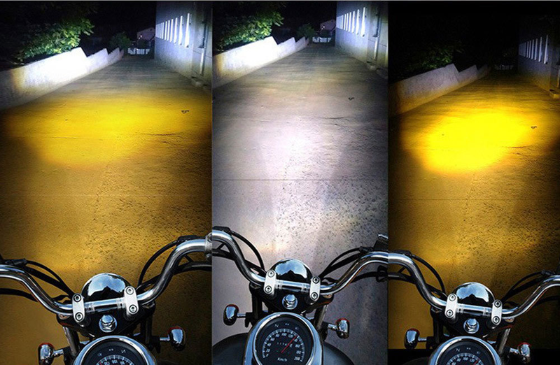 Motorcycle LED Electric Vehicle Lights, Battery External Spotlights, Dual Light Modified Lights_autovado.com