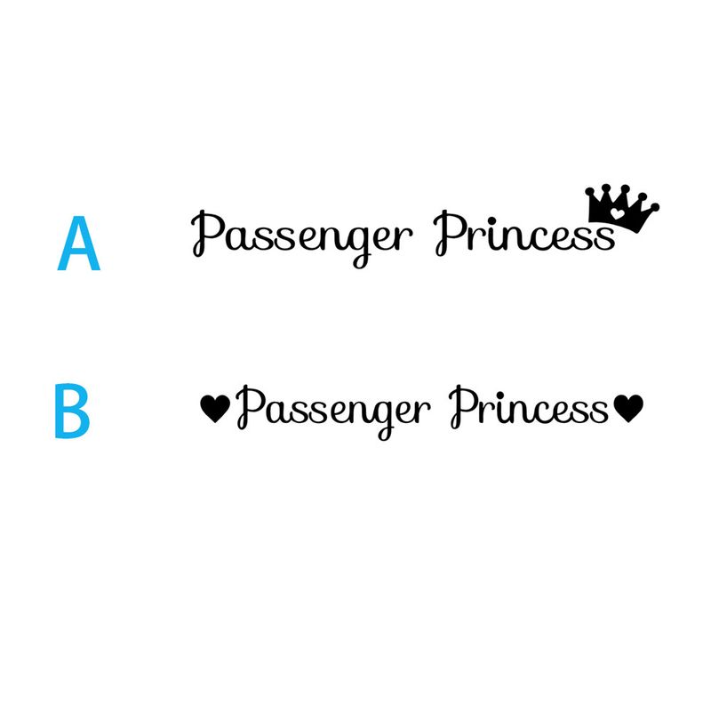 Passenger Princess car rearview mirror makeup mirror passenger princess creative stickers_autovado.com