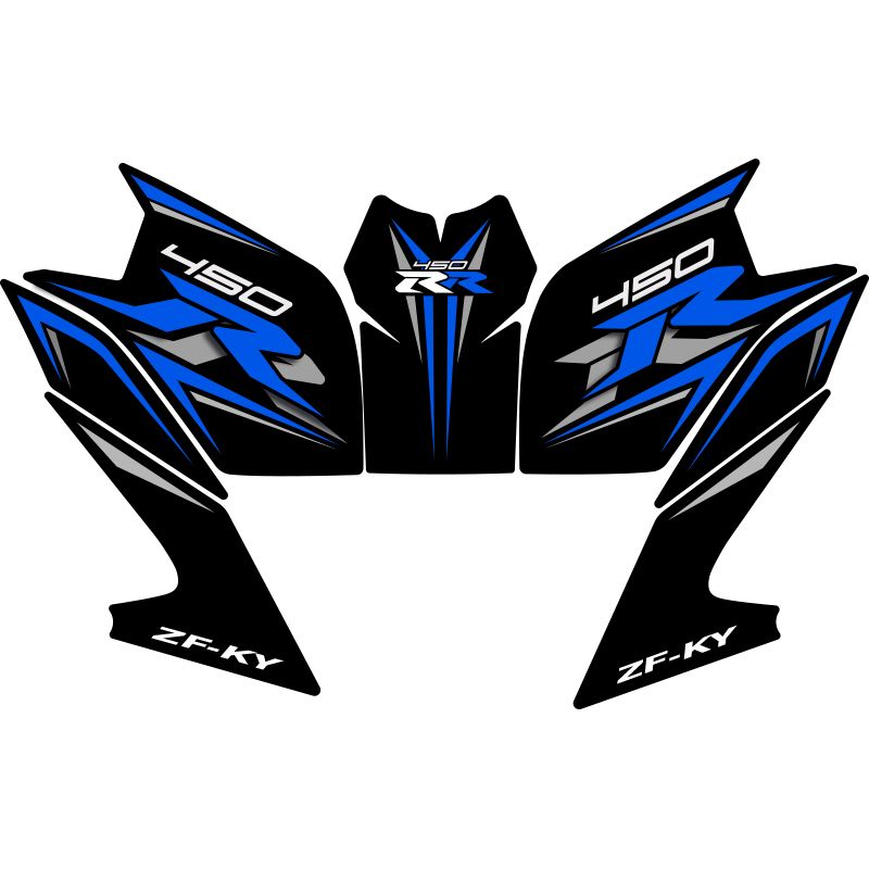 Suitable For Kaiyue 450RR Fuel Tank Wear And Anti Slip Fishbone Protective Sticker, Decorative Decal Print, Modified_autovado.com