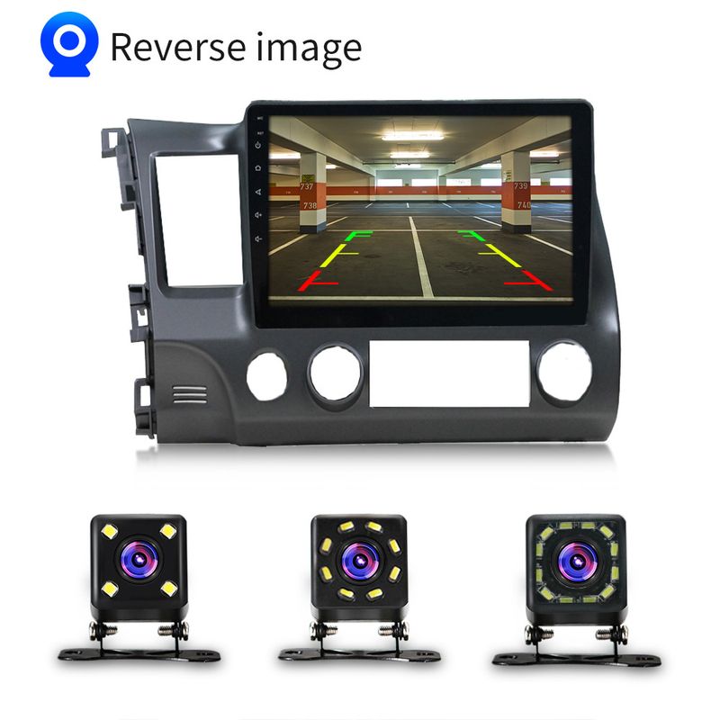 car HD rear view camera reversing image night vision waterproof LED light car camera_autovado.com