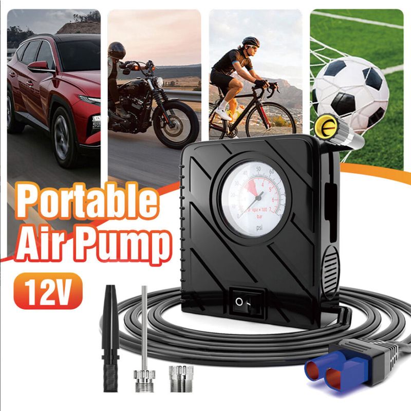 12V Jumper Tire Air Pump Booster Portable USB Car Emergency Starter Power Bank Phone Charger_autovado.com