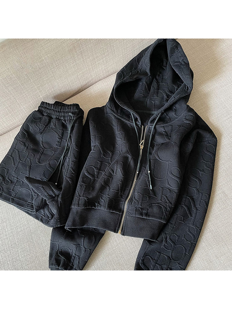 Women's sweatshirt shorts suit for women high-end light luxury temperament goddess style casual fashion two-piece set_autovado.com