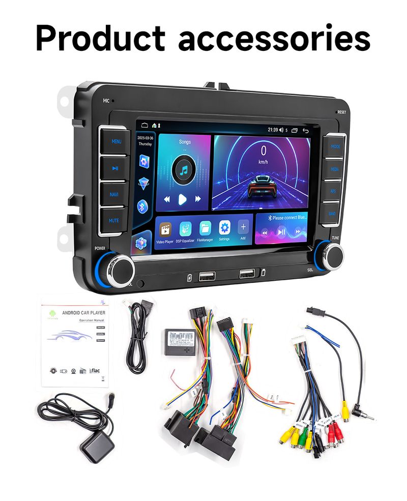 Suitable For Volkswagen Android Car Stereo With Wireless CarPlay - HD Touchscreen Navigation System_autovado.com