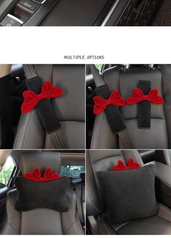 Car Headrests, Neck Internet Celebrity Creative Bows, Seat Belts, Shoulder Protectors, A Pair Of Cute Car Products_autovado.com