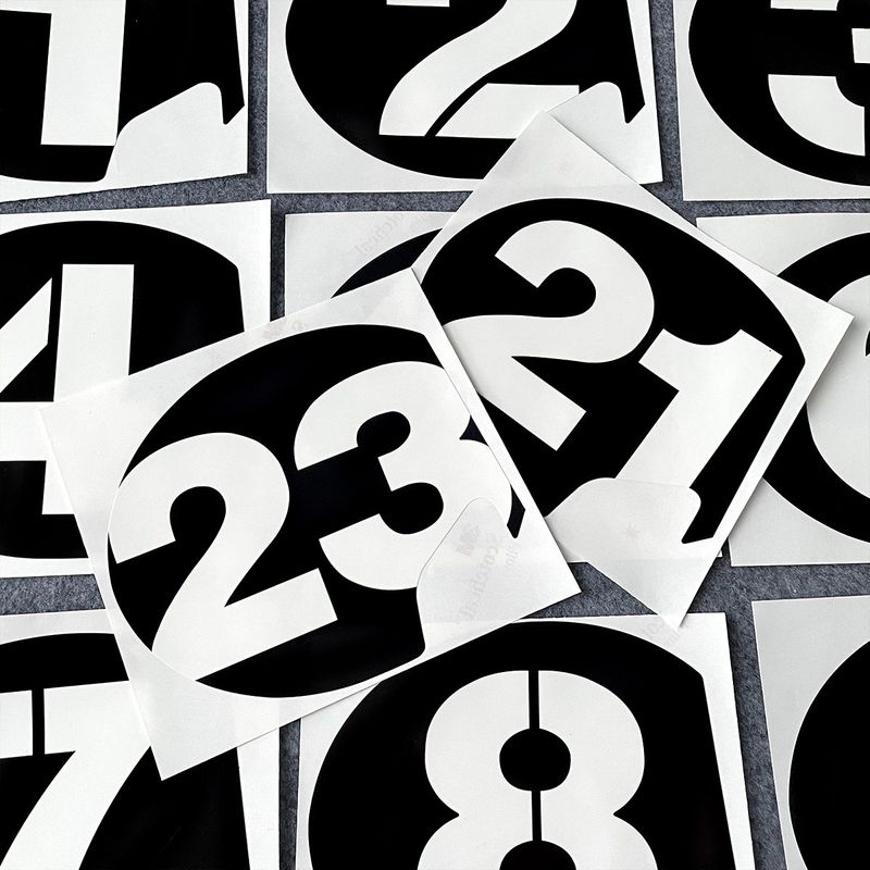 Suitable for Vespa Vespa car body modification GTS300 GTV no. 6 waterproof decals_autovado.com