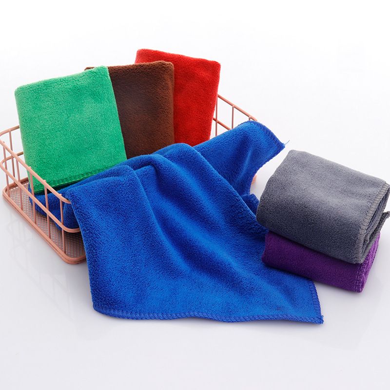 Microfiber Small Square Absorbent Household Hand Dry Hair Towel, Car Accessories_autovado.com