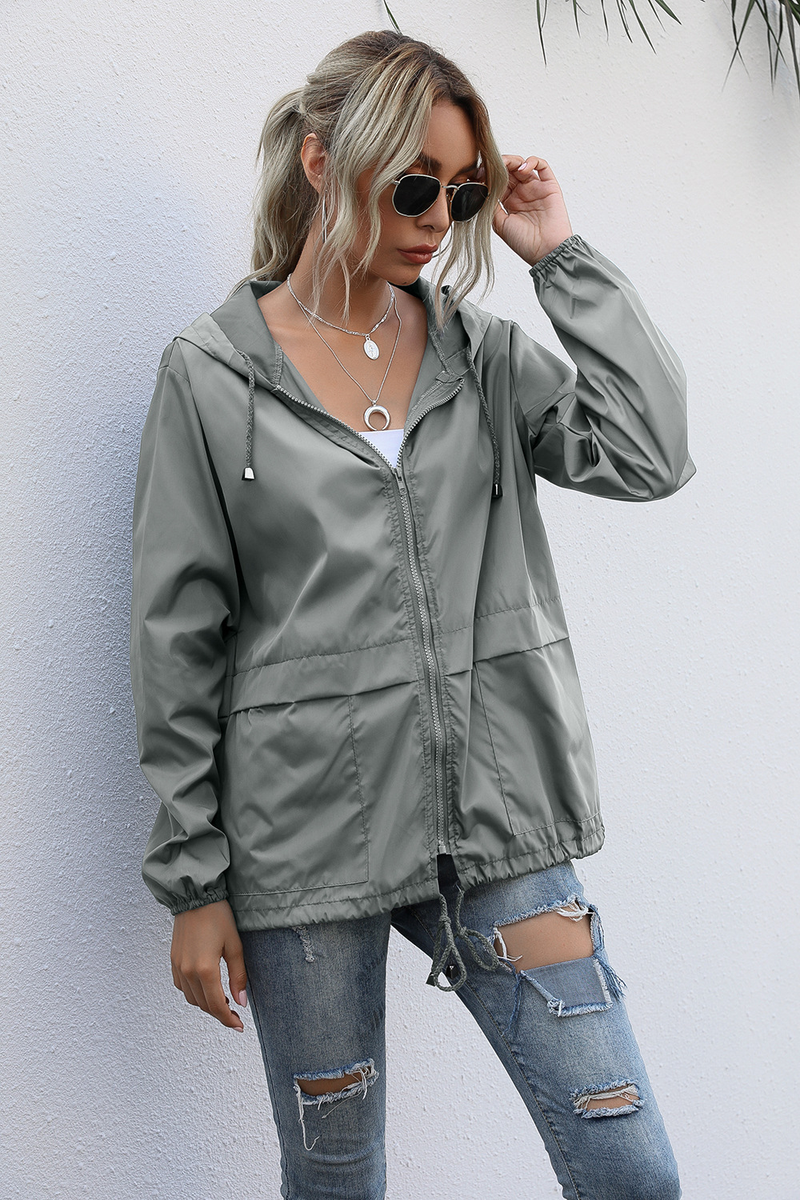Women's Zipper Hoodie Lightweight Outdoor Hiking Raincoat Jacket Jacket Ready in Stock_autovado.com