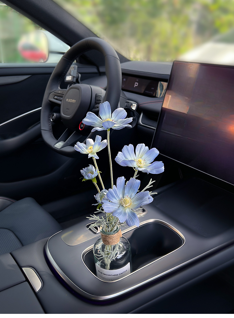 Car bouquet girls, interior accessories good items for cars, center console decorations, high-end simulation vases_autovado.com