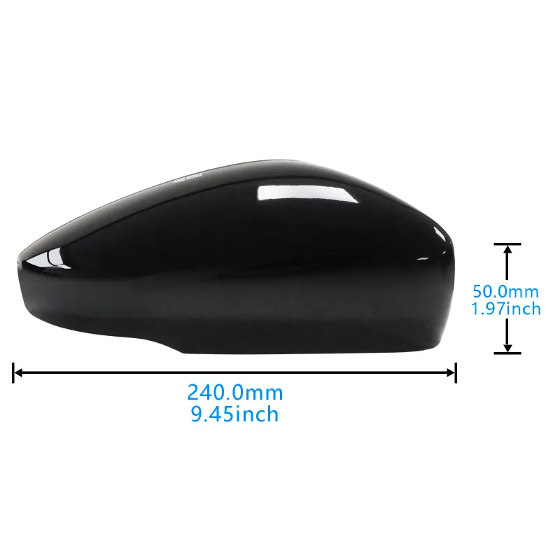 Glossy Black Side Wing Mirror Cover for VW Polo 6R 6C MK5 V 2009 2013 2014 2016 2017 2015 with indicator model_autovado.com