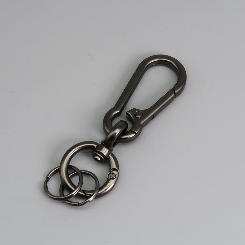 Car Keychain Zinc Alloy Rotating Figure Eight Dog Buckle Men's Waist Hanging Buckle Spring Ring_autovado.com