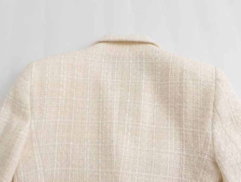 Women's textured casual fashion loose suit jacket_autovado.com