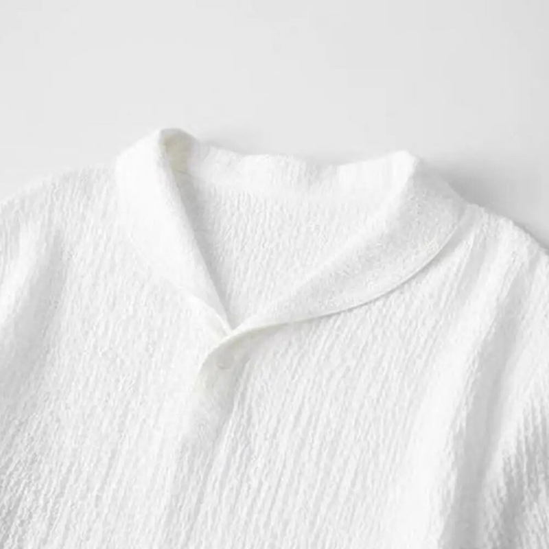 2Pcs/Set Summer Outfits Men's Sets Pure Color Short Sleeve Shirts Pants Two Piece Set Men Tracksuits спортивный костюм_autovado.com