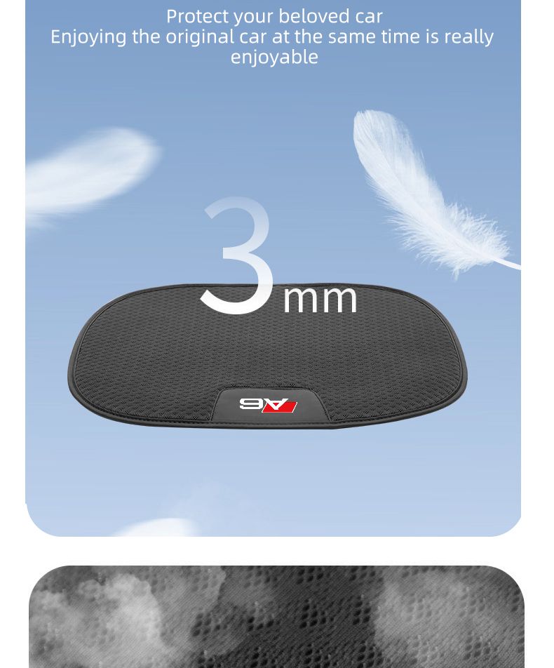 Breathable Ice Silk Car Front/Rear Cover For AUDI A1 A3 A4 A5 A6 A7 A8 Q3 Q7 Q8 TT Non-slip Auto Seat Protector Cushion_autovado.com