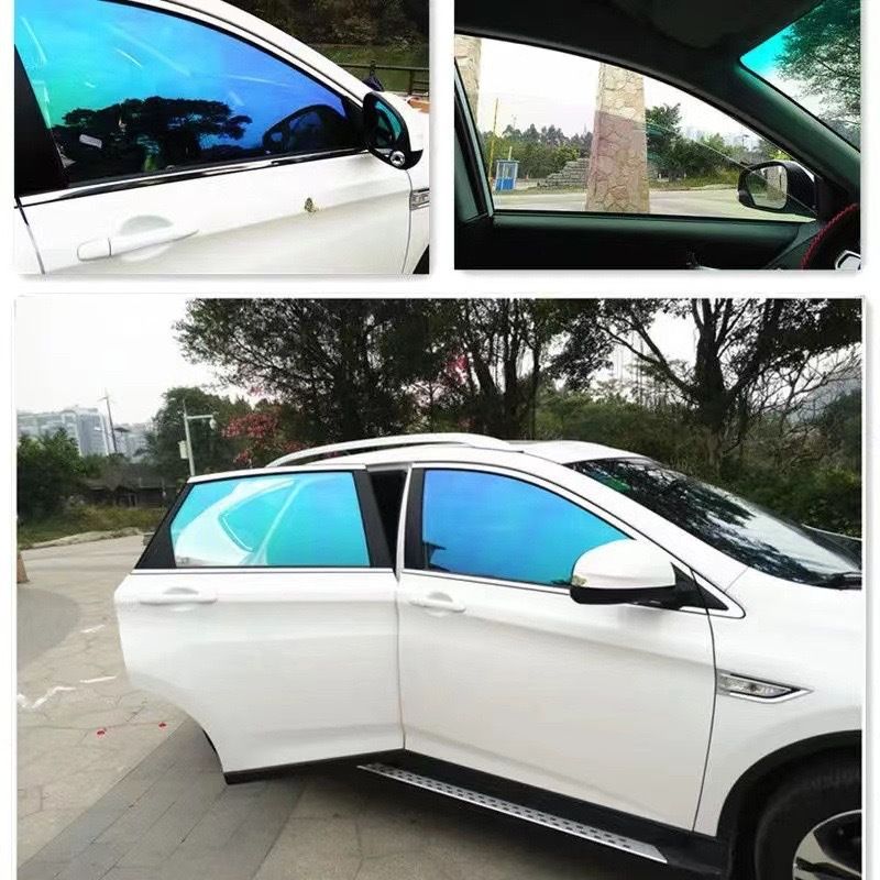 Rose Ghost Red Colorful High Insulation Solar Explosion-proof Sunscreen Up To 99% Car Nano Film_autovado.com