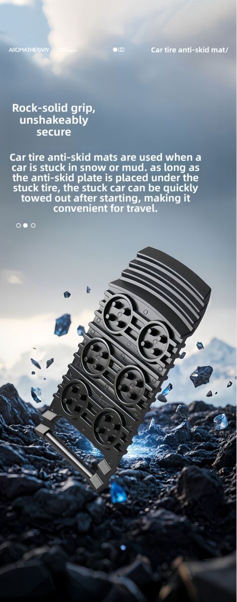 New Car Zhongheng Tire Anti-Slip Pad Self-Rescue Escape Mat Anti-Skid Emergency Tool_autovado.com