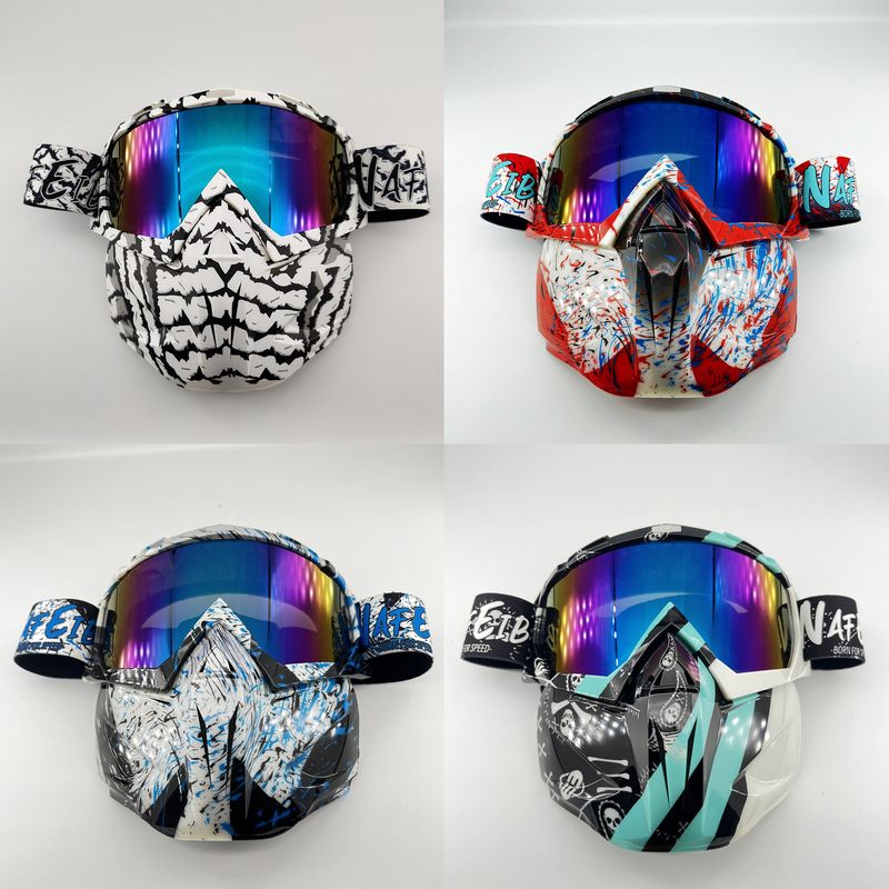 NAFEIB Multi-Purpose Sports Goggles With Interchangeable Lenses - Windproof UV Protection Anti-Glare Mask For Cycling Skiing Outdoor Activities_autovado.com