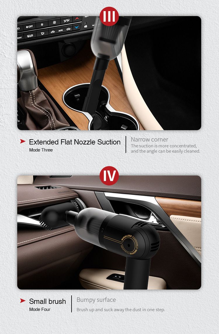 ACZT Portable Wireless Vacuum - Handheld High Power Dust Collector For Car & Home_autovado.com