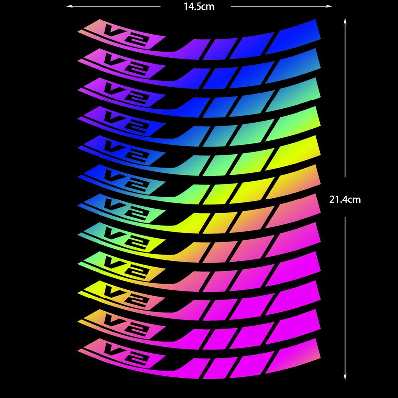 Suitable For Honda Click Series V2/V3 Waterproof Reflective Wheel Stickers, Modified Motorcycle Personalized Decoration_autovado.com