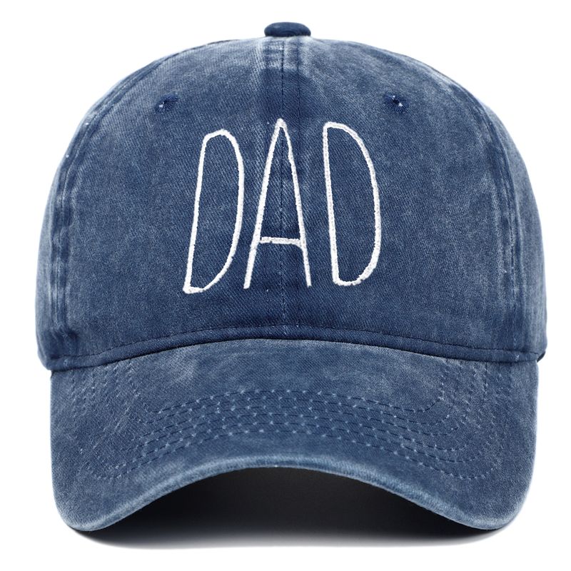 Unisex Washed cotton DAD MOM embroidered baseball cap vintage do old cap fashion couple Hip hop hat_autovado.com