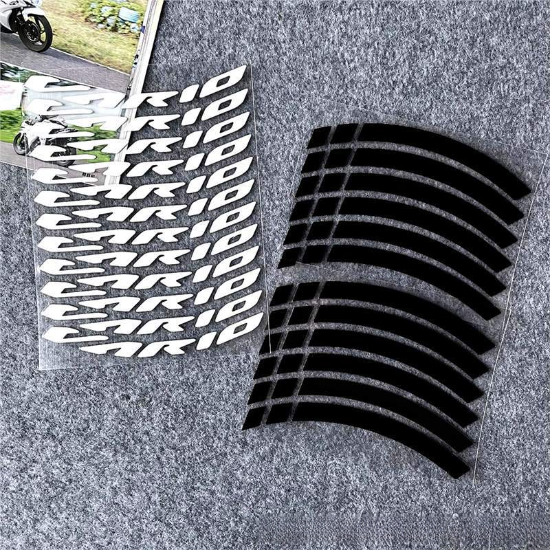 Suitable For Honda VARIO Motorcycle 14inch Wheel Rim Reflective Waterproof Personalized Creative Colorful Tire Warning_autovado.com