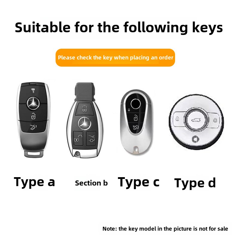 Suitab For Mercedes Benz C-class Key Case C200L Shell C260L New S-class E-Class GLC Package CLE Car EQSEQE Buck_autovado.com