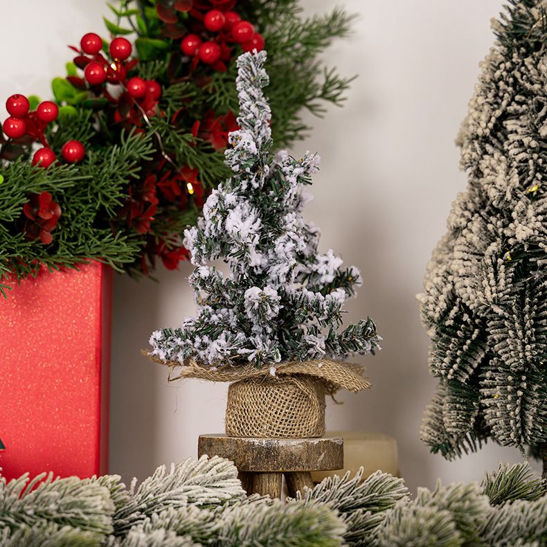 Christmas decorations Creative Christmas Tree Mini tree Tabletop decoration Christmas snow spray tree_autovado.com