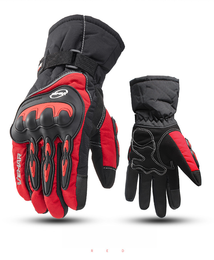 Winter Motorcycle Waterproof Men, Touchscreen Riding Gloves, Electric Vehicle Cold-Proof Thermal Windproof Gloves For_autovado.com